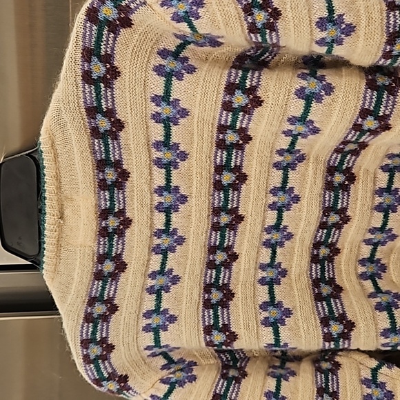 💕ROUJE💕 Chunky Jacquard Leora Cardigan 38 NWOT - Picture 15 of 16